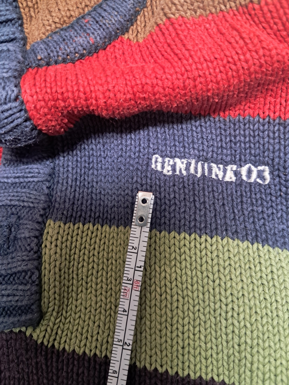 OshKosh B'gosh Hooded Knit Sweater in Blue, Green, Brown, Red - Picture 5 of 5